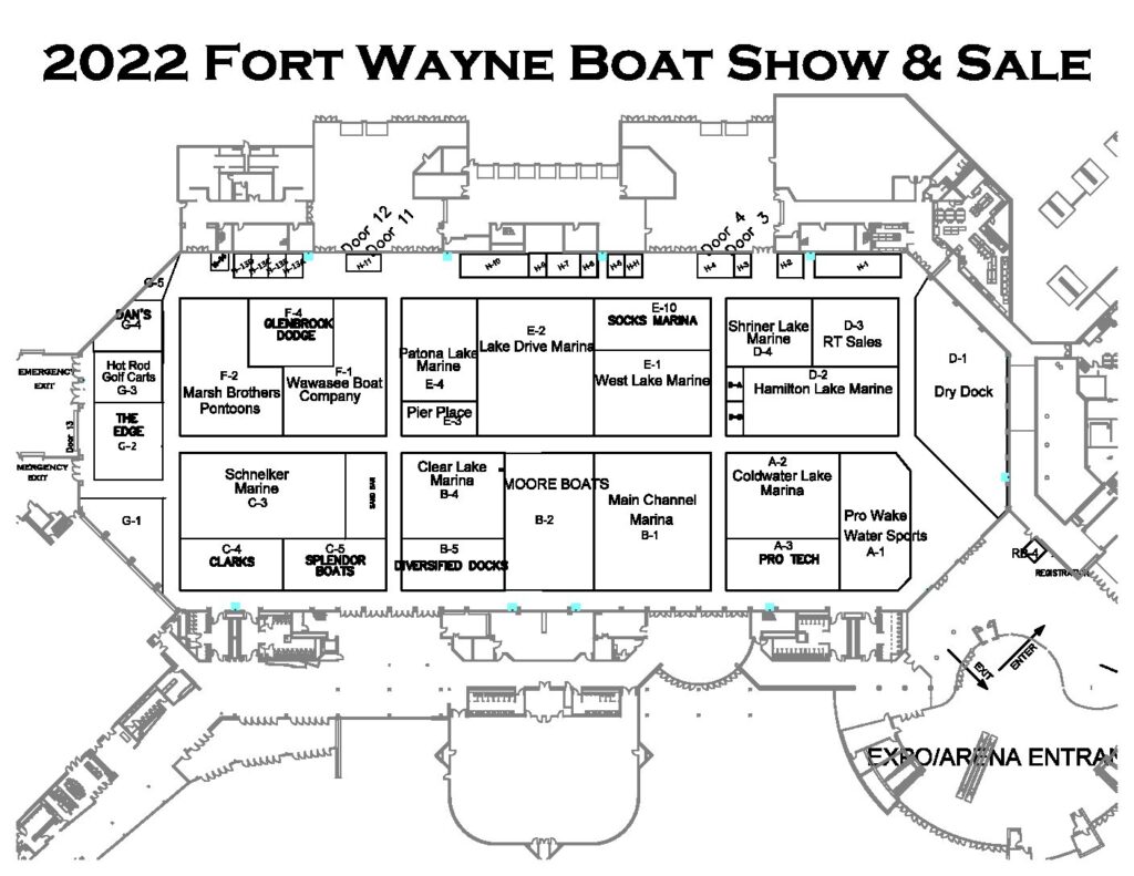 Boat Show Layout Fort Wayne Boat Show and Sale